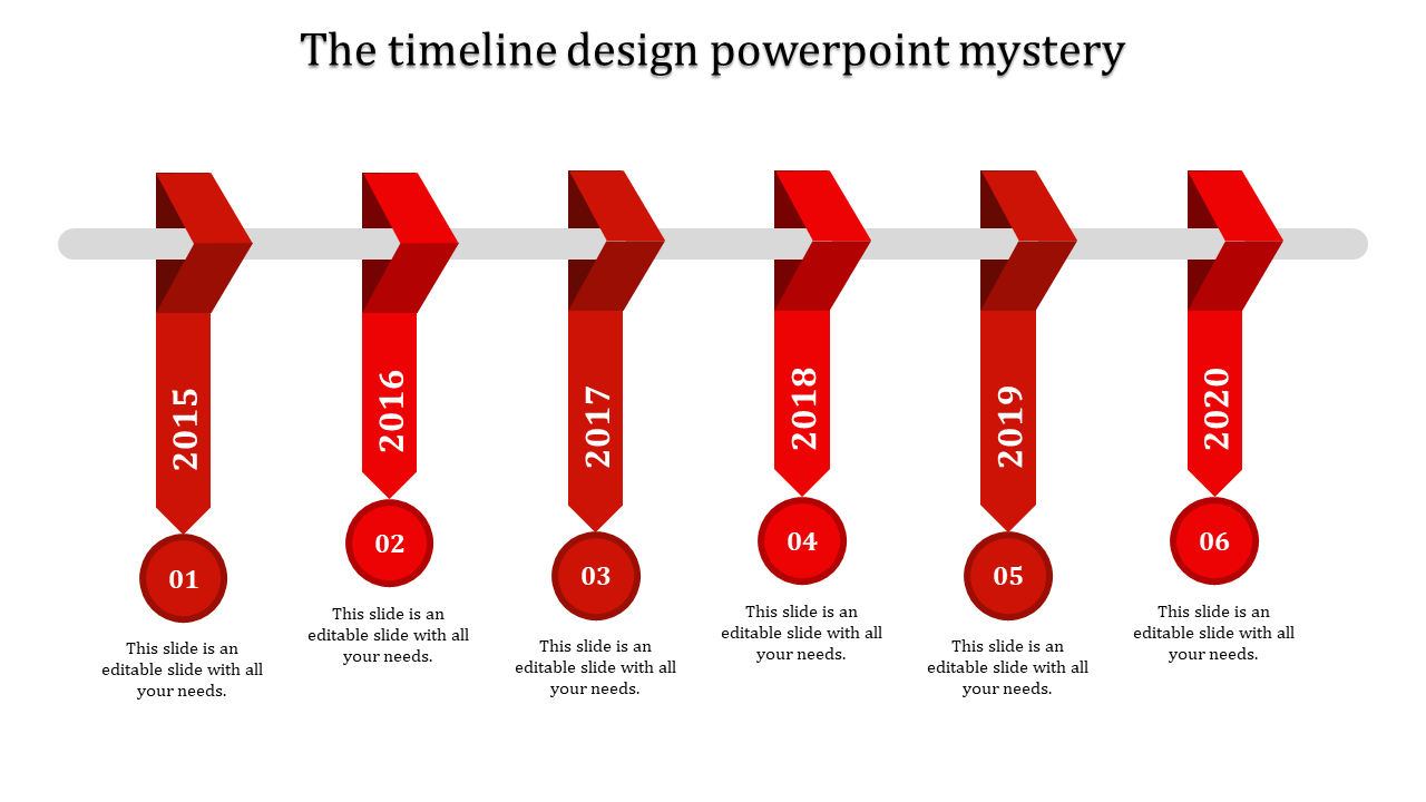 timeline design powerpoint-The timeline design powerpoint mystery-Red